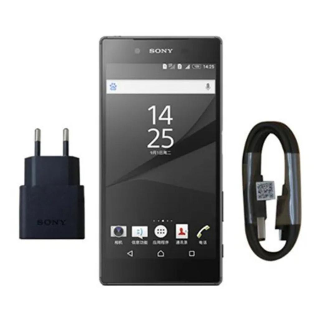 Восстановленный Sony Xperia Z5 Оригинальный 4G LTE 3 ГБ ОЗУ 32 ГБ ПЗУ Сканер отпечатков пальцев Разблокированный смартфон