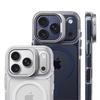 Luxury Magnetic Shockproof Clear Bumper Case for 17 Pro Max 16 15 14 13 12 Plus Air For Magsafe Lens Protect Stand Cover