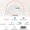 Adjustable Balloon Arch Kit 15 Fiber Rods Semicircle Frame Balloon Stand Holder with Accessories Balloon Arch Support