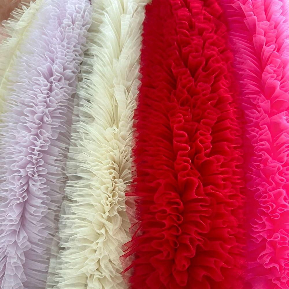 1 Yard Mesh Lace Accessories 12cm Wide Mesh Material Hem Cuffs Lace Trim  Wedding Accessories