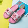 Женские летние тапочки для пары, для улицы, для дома, милые мультяшные, женские, для ванной, нескользящие, комнатные, прохладные тапочки