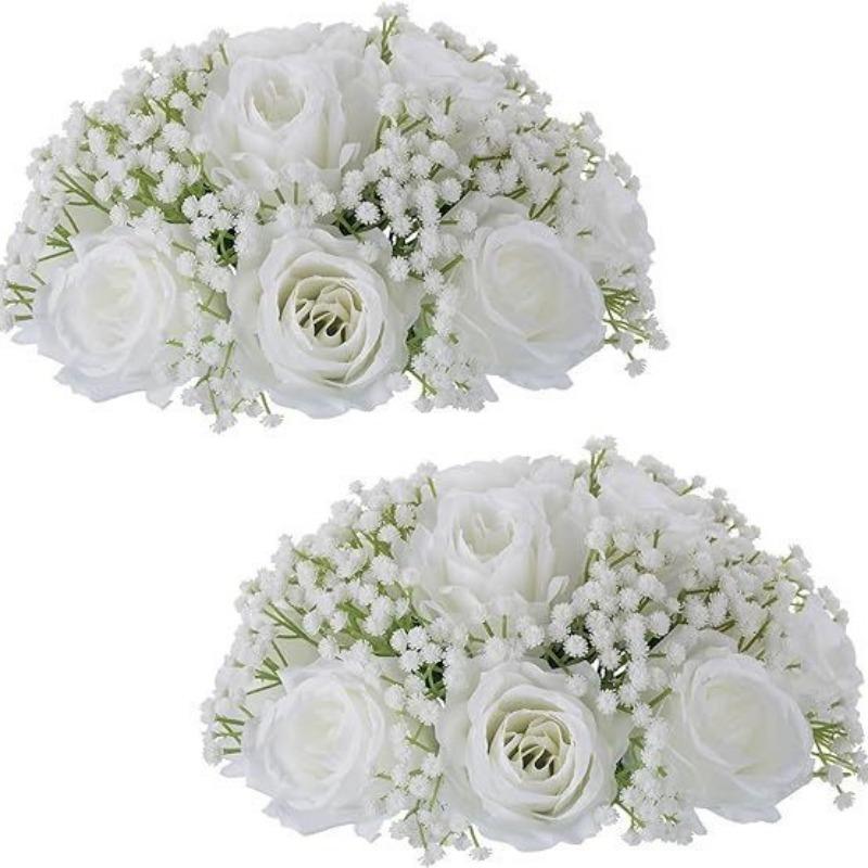 Simulation Flower Wedding Series Guide Ornament Dining Table Fake Flower Living Room Hotel Turntable Middle Desktop Decoration Flower