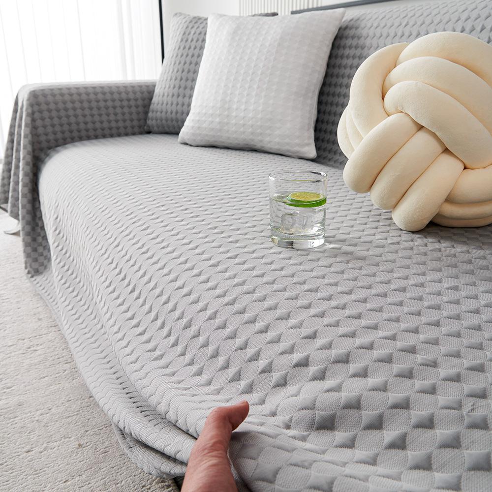 Летний ромб прохладное ощущение ледяного шелка нескользящее простое машинная стирка устойчивое к царапинам цельное полотенце для дивана универсальное полотенце