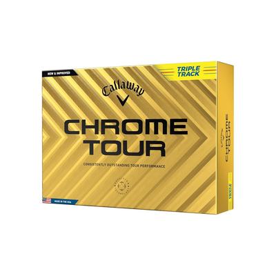 Мячи для гольфа Callaway CHROME TOUR 24 1 дюжина (12 шт.) Конструкция из 4 частей