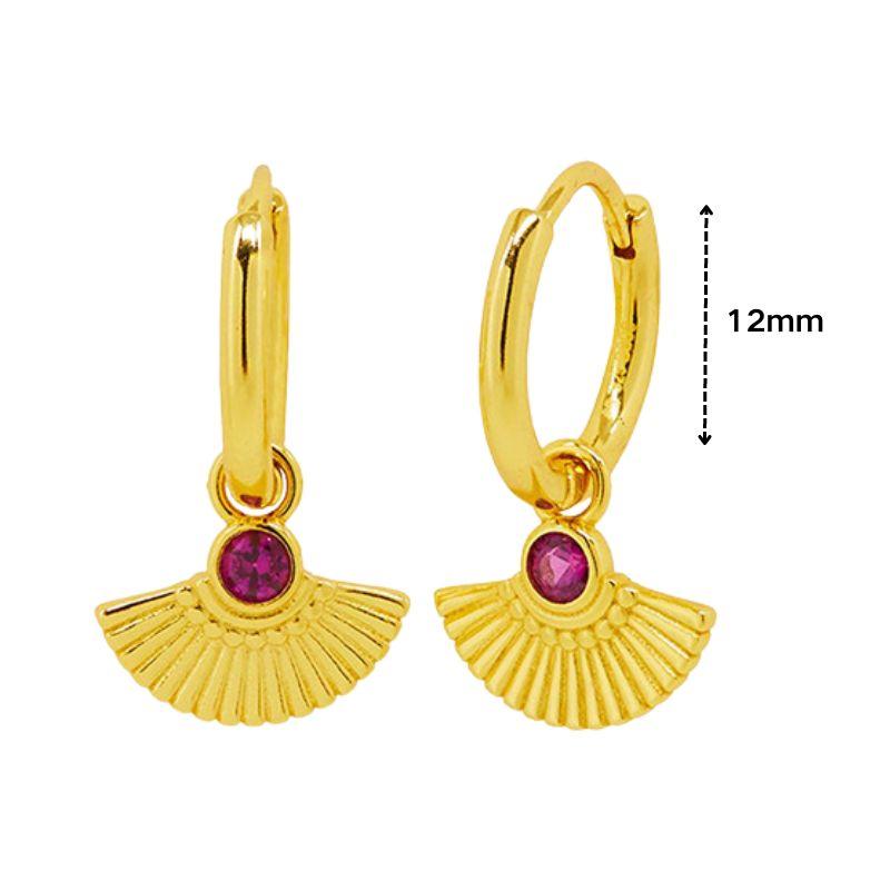925 Silver Needle Square Pendant Hoop Earrings Vintage Gold Earrings For Women Shell Pendant Earring Fashion Jewelry Accessories