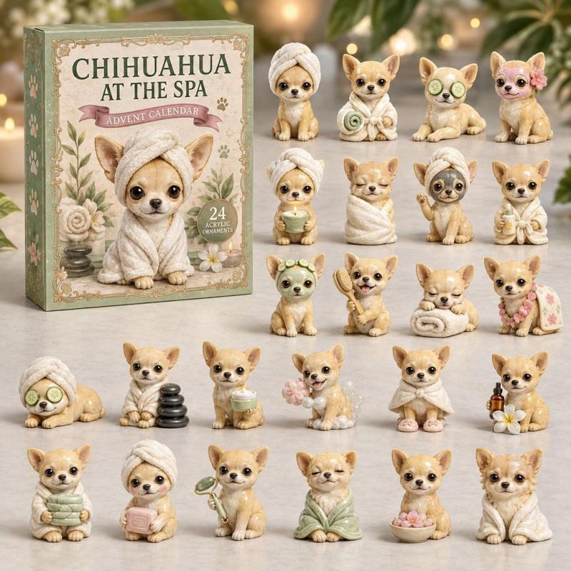 2026 Dog-Themed Christmas Advent Calendar Acrylic Blind Box Gift Kids Adults Decorative Hanging Ornament