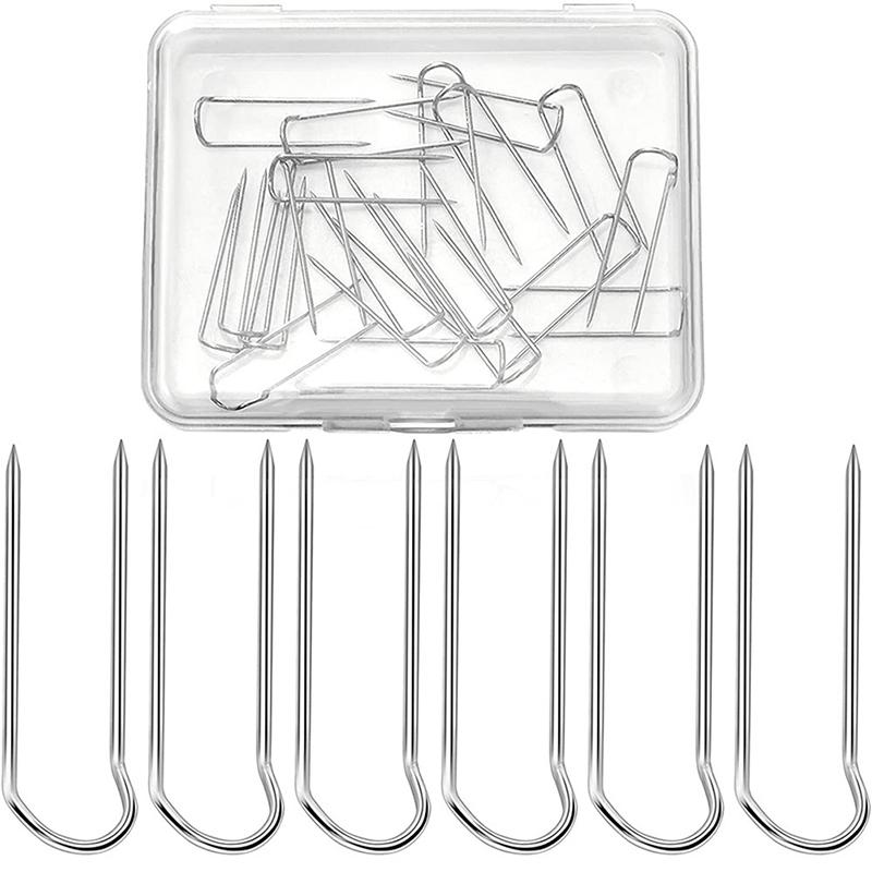 50 шт. металлических булавок, серебряных U-образных булавок для демонстрации ювелирных изделий, одеяла, аппликации, портнихи