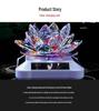 Solar Crystal Lotus Car Perfume Aromatherapy Ornament – Long-lasting Interior Decoration for Men