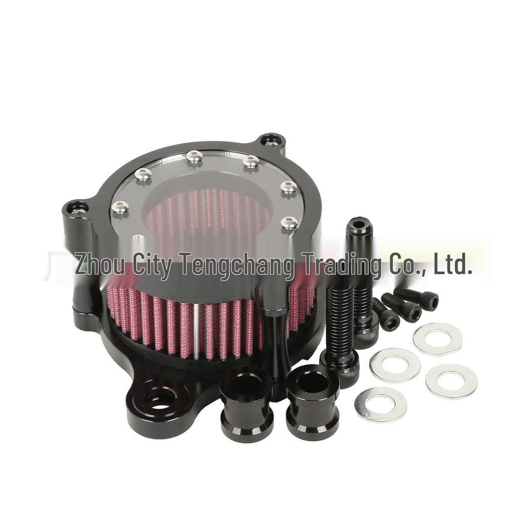 Compatible Harley XL883/1200 X48 CNC Aluminum Retro Glass Air Filter