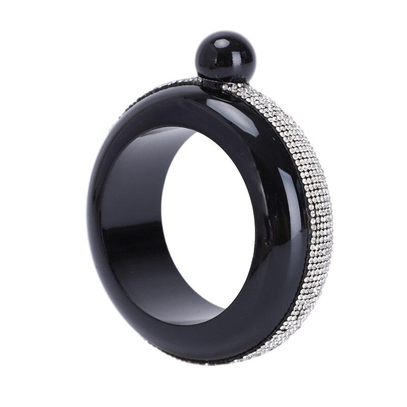 Кувшин браслет фляжка портативная круглая фляжка для алкоголя посуда браслет ювелирные изделия бутылка для алкоголя подарок 3.5 унции для женщин