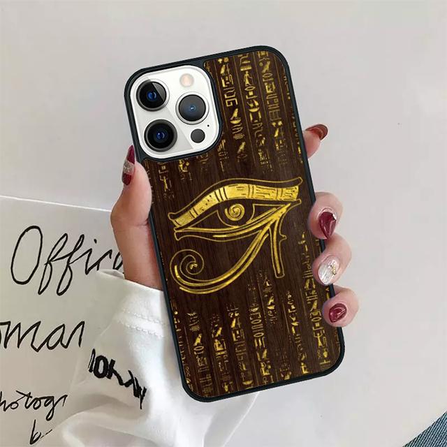 Священный Глаз Гора Египет Фреска Чехол для Телефона Для iPhone 17 Air 15 16 14 13 12 Pro Max 11 Pro Max Plus