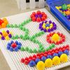 Early Educational Toys Board With 296 Pegs Children Puzzle Peg For Kids DIY Gift