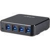 Переключатель для совместного использования периферийных устройств USB 3.0 4x4 (переключатель) Доступ к 4 периферийным устройствам с 4 компьютеров Совместим с Mac/Windows/Linux HBS304A24A