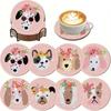 8 Pieces/set of Diamond Painted Animal Patterned Coasters, DIY Coasters with Holder, Suitable for Beginners and Adults, Art and Craft Supplies Gifts