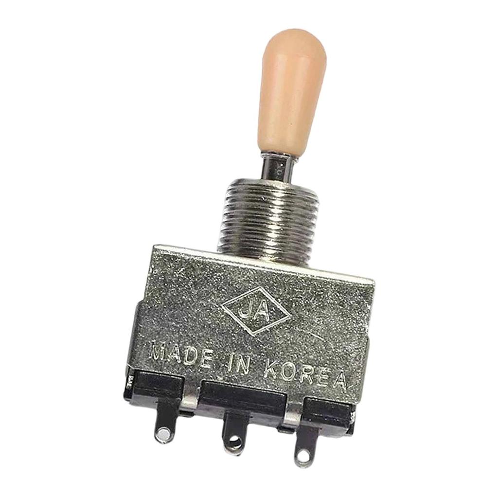 Reliable Metal Enclosed 3 Way Pickup Selector Switch Rocker Switch Electric Guitar Accessory for Beginner and Pro Players