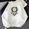 Plus Size Women Hoodie Retro Graphic Print Long Sleeves Sweatshirt Casual Sport Pullover Top Autumn Winter Street Women Clothing