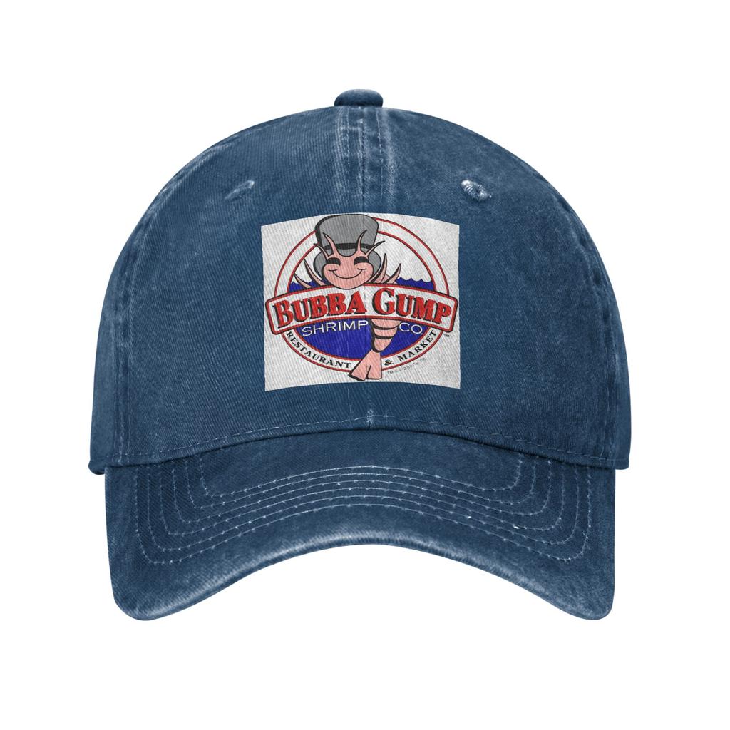 Bubba Gump Forest Shrimp Seafood Denim Fabric Cap Casual Baseball Caps Adjustable Hat Summer Unisex Baseball Hats