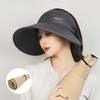Защитная анфас, пустой цилиндр, морской отдых, защита от ультрафиолета, пляжная шляпа с большими полями, летняя уличная солнцезащитная шляпа для женщин, складная кепка