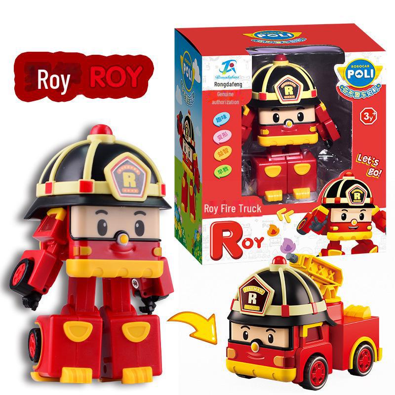 Большой игрушечный набор полицейской машины-робота POLI POLI для детей