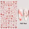 Nail Art Stickers, Romantic Valentine'S Day Love Cartoon Panda Love Adhesive Nail Stickers