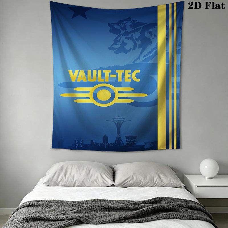 Fallout Vault-Tec Pattern Home Decor Tapestry, Wall Hanging, Decorative RV Wall Cloth.SGT0917556