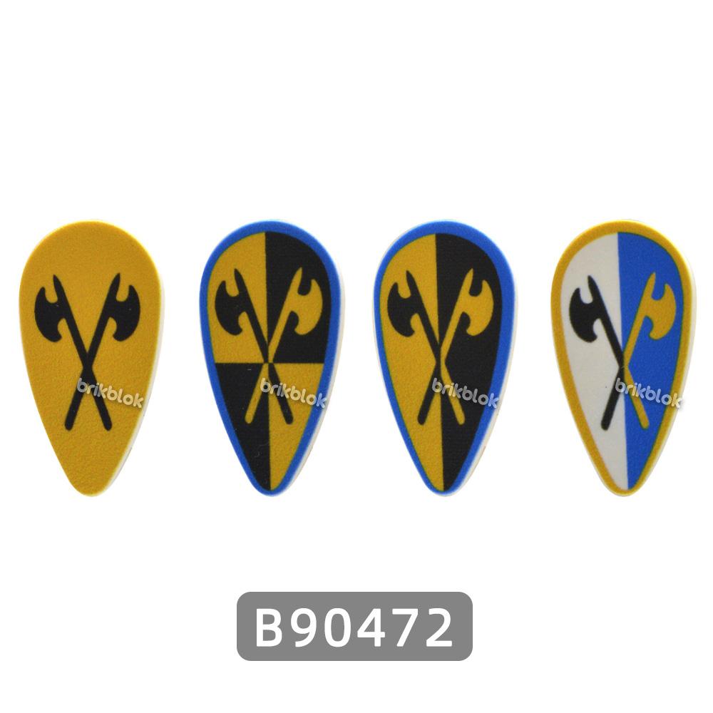 MOC Classic Castle Printed Building Block Toy Kite Shields Flag Mat European Medieval Age Castle Series for Figures