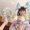 Mesh Big Butterfly Wing Hairpins Sweet Elf Ear Headband Princess Headband Flower Headband  Daily