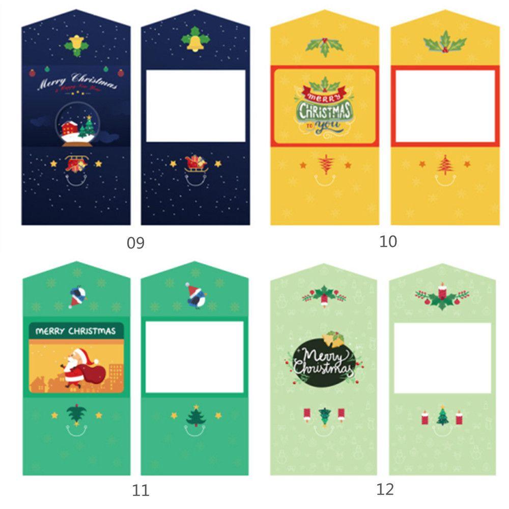 1/10PCS Creative Paper New Years Winter Holiday Greeting Card Set Xmas Gifts Cards Merry Christmas