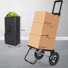 Foldable Shopping Cart with Large Solid Rubber Wheels for Easy Transport of Goods and Bottled Water