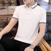Мужская деловая рубашка поло Футболка Мужская повседневная рубашка поло с коротким рукавом