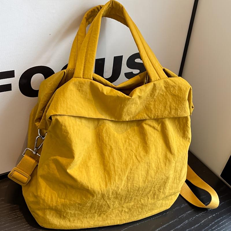 Женская стильная повседневная нейлоновая сумка через плечо большой вместимости, легкая сумка кроссбоди для покупок и путешествий.