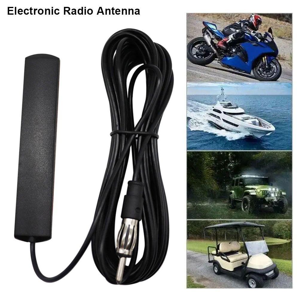 1Pcs Signal Booster Antena DC 5-12V Amplified Antenna for Car Truck Motorcycle Boat