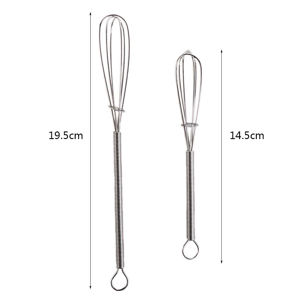Kitchen Accessories Stainless Steel Rotary Baking Tool Agitator Egg Whisk Egg Beater