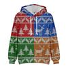 Рождественский модный принт, свободный мужской и женский свитер с капюшоном и длинными рукавами