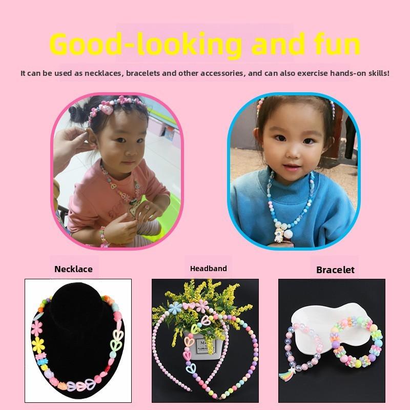 Детский набор для изготовления бус своими руками с интерактивными элементами для творческой образовательной игры