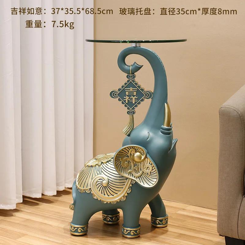 Home Dector Статуя Слона Напольное Хранение Подарки на Новоселье Гостиная Домашний Боковой Декор Тумба под ТВ Чайный Стол Большой Орнамент