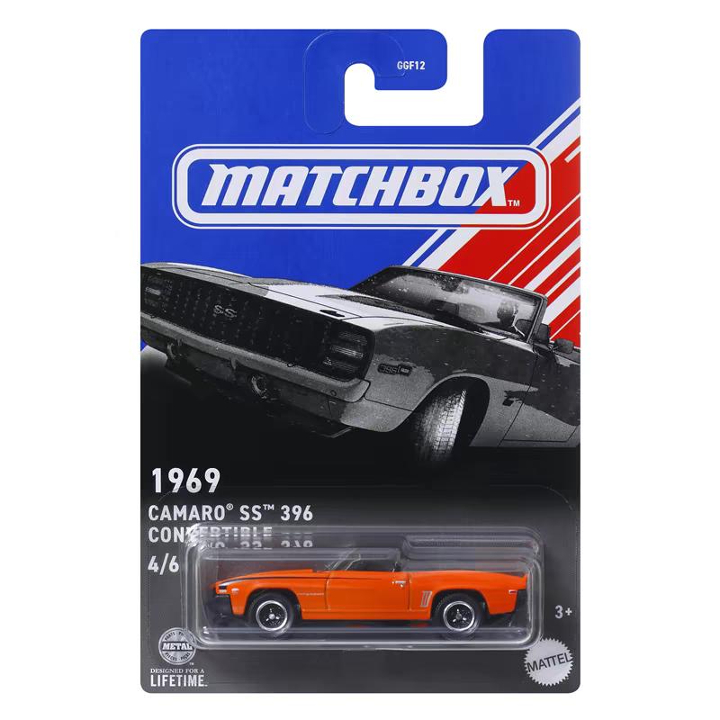 Набор Matchbox GGF12D Muscle Cars Chevrolet Ford Cadillac Volkswagen 1:64 литых металлических модели транспортных средств, Игрушечный подарок для детей