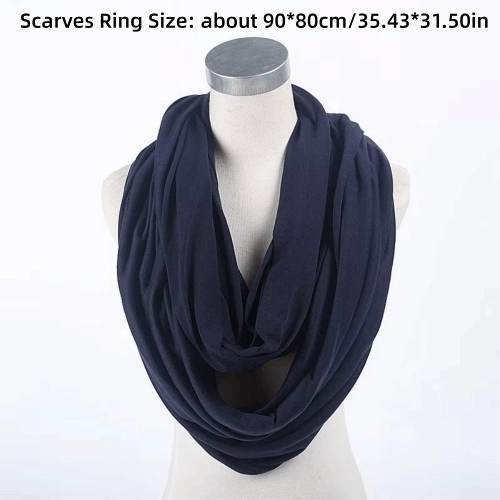 Lightweight Circle Scarf Solid Color Loop Scarf New Infinity Scarf for Women