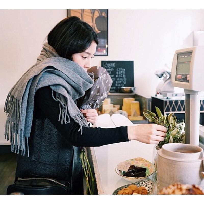 Warm Solid Color Cashmere Wool Scarf Winter Tassel Unisex Shawl Solid Color Scarf for Women