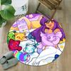 1pc Anime A-AphmauS Print Round Carpet Chair Round Carpet Suitable for Bedroom Living Room Home Decorative Carpet