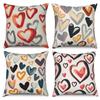 4Pcs Home Decor Cushion Covers, Black Cat & Floral Scenery Pillow Cases For Living Room Sofa Bedroom Car Decoration