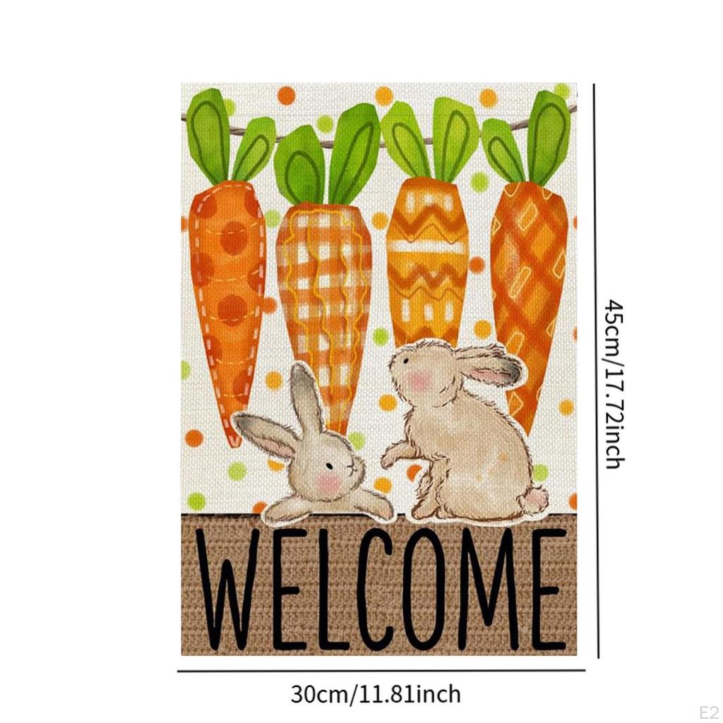 Пасхальный садовый флаг, украшение дома, декоративный вертикальный двухсторонний уличный двор