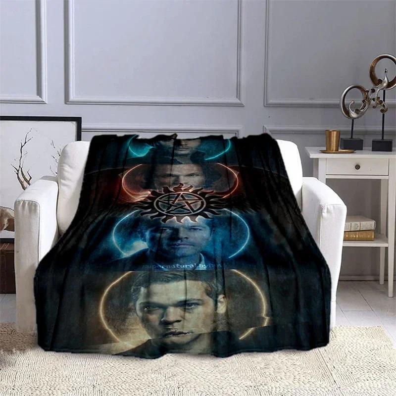 Movie Supernatural - Evil Power Printed Blanket, Fashion Warm Flange Blanket, Picnic Blanket, Bed Blanket, Birthday Gift