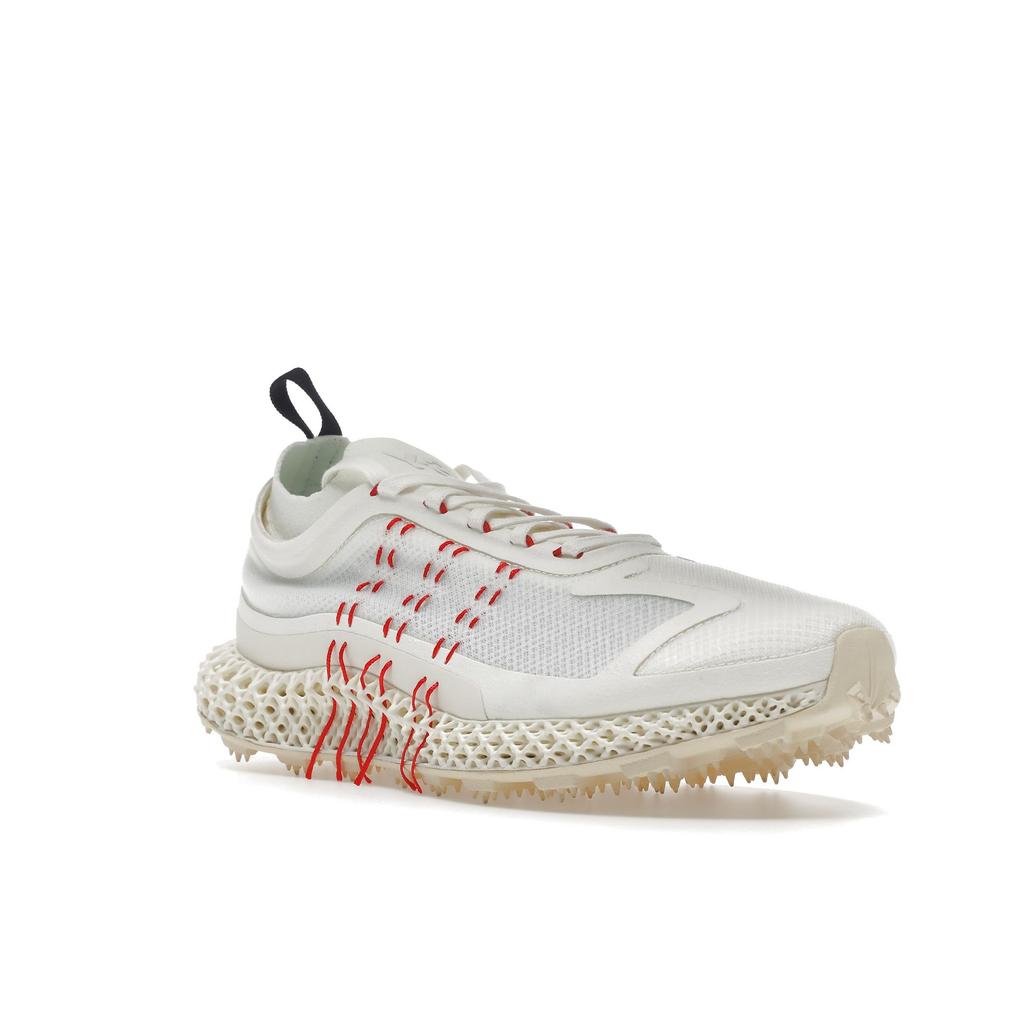 Adidas Y-3 Runner 4D Halo Core Белые кроссовки унисекс Красные ярко-голубые GW4451