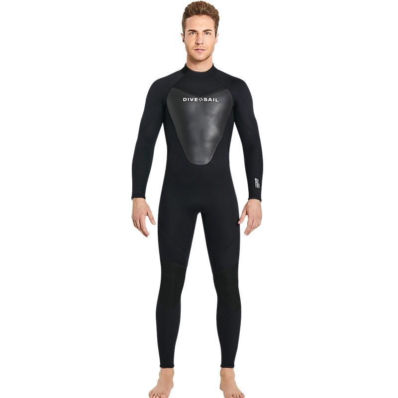 3MM Full Wetsuit Long Sleeve Pants Diving Surfing Snorkeling Warm Stretch Neoprene Swimsuit