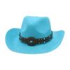 Западная ковбойская шляпа Знаменитая Ветряная Пляжная Дорожная Соломенная Шляпа Ручной Работы Дышащая Соломенная Шляпа