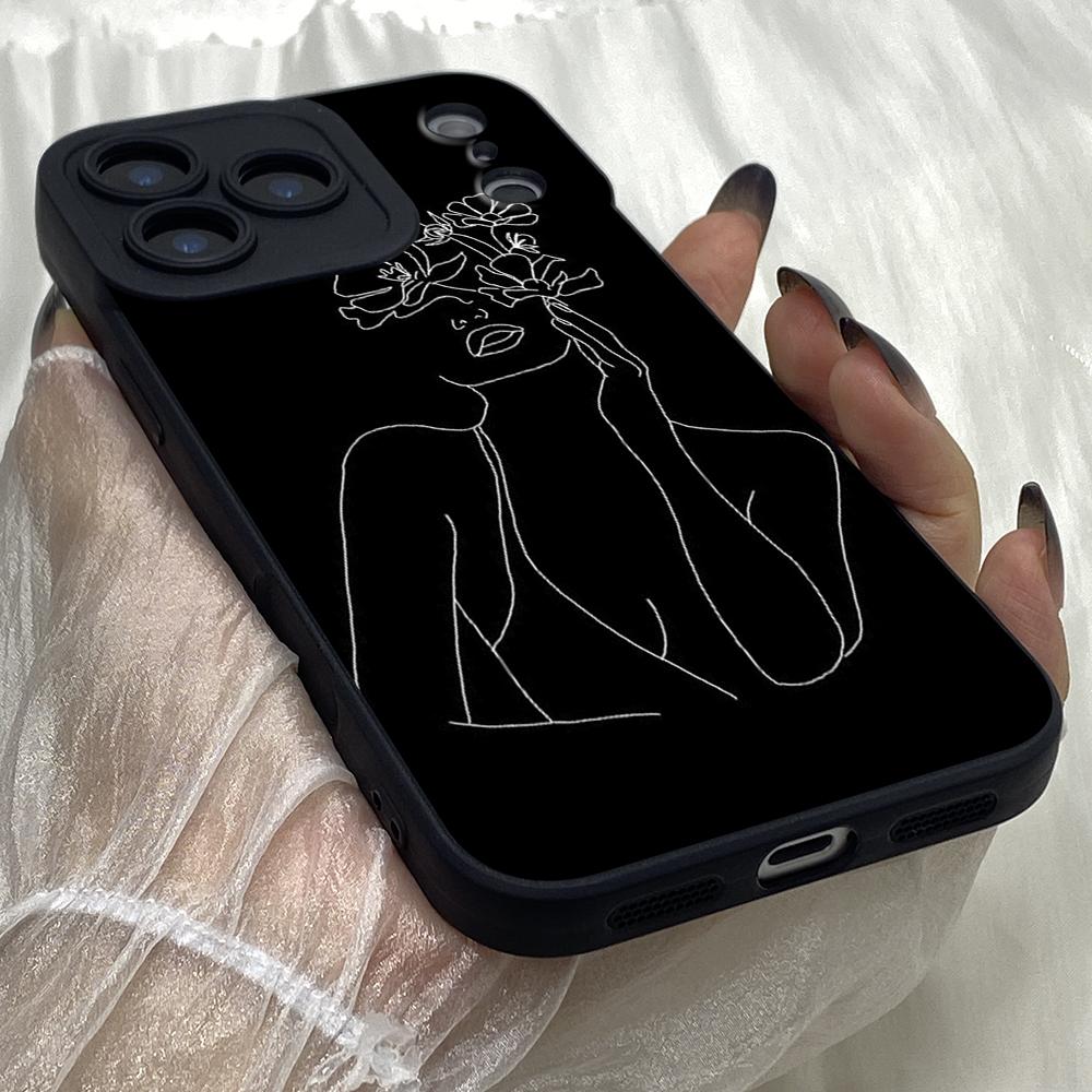 M622 Рисунок Линия Арт Ангельские Глаза Мягкие Чехлы для Телефона для iPhone Samsung Galaxy Xiaomi Rdemi Huawei Honor Infinix Realme Vivo Все Модели Чехол