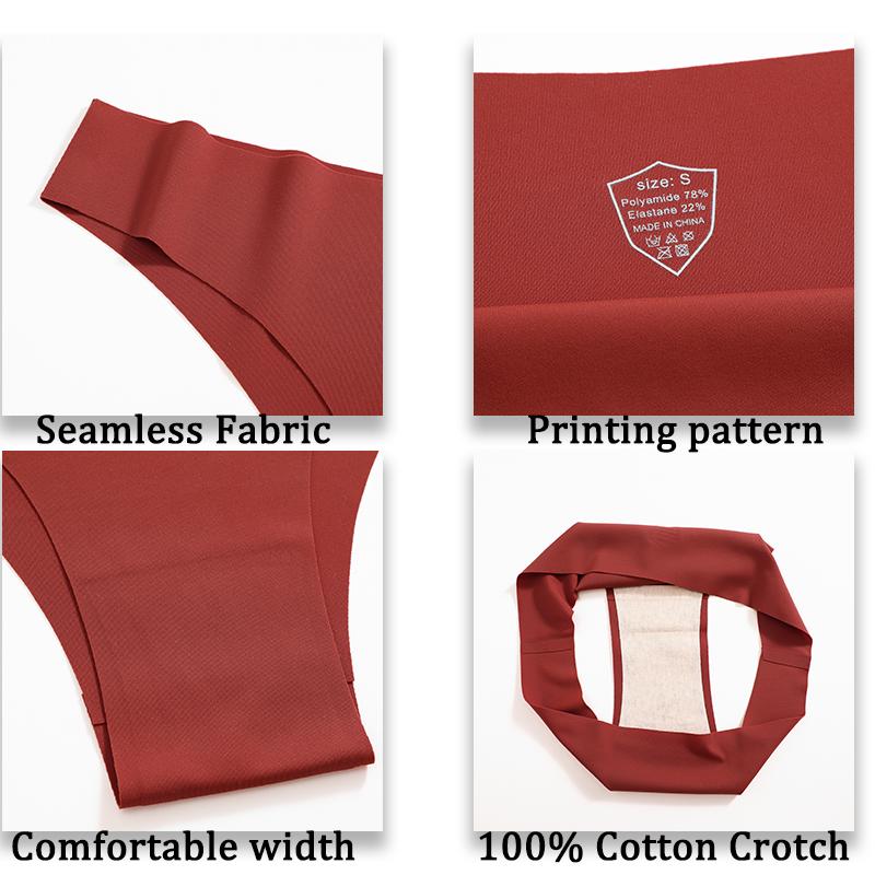 FINETOO 3 шт./компл. бесшовное нижнее белье из ледяного шелка с низкой талией бразильские трусы дышащее высокоэластичное нижнее белье трусики