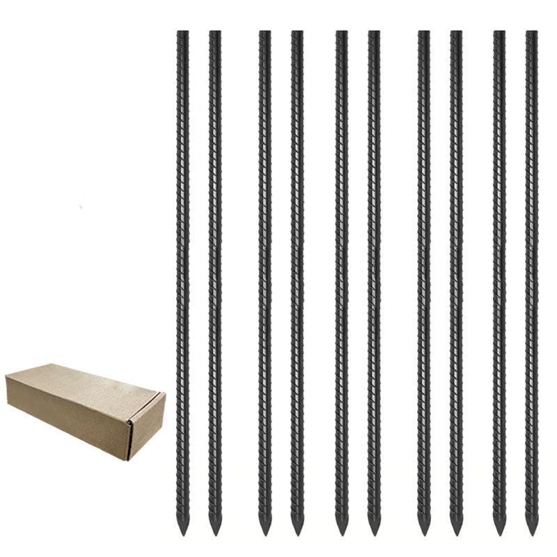 Heavy Duty Outdoor Threaded Steel Ground Nail with Extra Thick Head