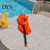 Halloween Props for Children Trick or Treat Bags Kids, Palm Shaped Candy Holder, Decorative Party Pouches Skeleton Hand Pouch with Long Handle Goodies